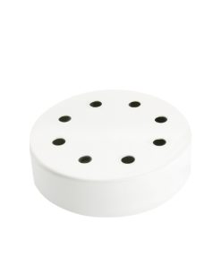 Rosone cilindrico in metallo 8 fori per pendel