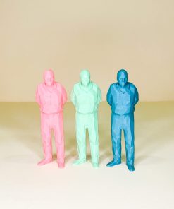 UMARELL – statuetta anziano che osserva i cantieri – stampa 3D – PASTELLO