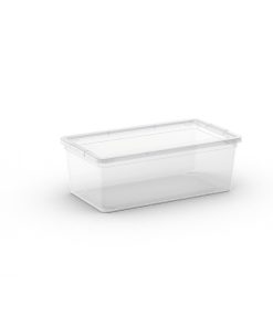KIS box scatola trasparente c/coperchio cm.33,5x19x12h.