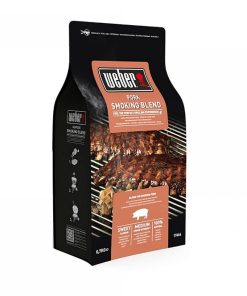 WEBER legna per affumicatura miscela di chips per carne di maiale kg. 0,700