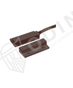 Contatto magnetico in plastica per centrali di allarme filare Marrone
