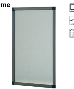 Zanzariera NP Frame Telaio Fisso forma centinata, angolo variabile o oblò , ingombro 1,1 cm