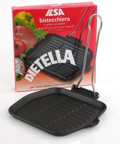 ILSA bistecchiera ghisa inossidabile monodietella 20×20