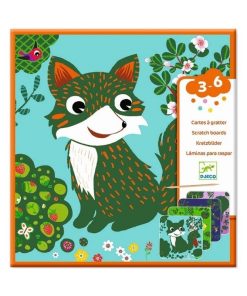 Cartes a gratter ” Animaletti del Bosco” Djeco