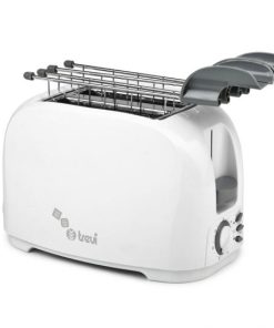 TREVI IDEA 13101 Tostapane, 800 W, plastica, Acciaio Inossidabile, 2 Scomparti, Bianco