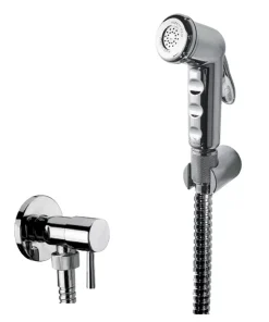 Kit Doccetta Shut Off Idroscopino con Rubinetto Flessibile e Supporto – Damast