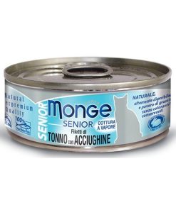 Monge 80g Filetti di Tonno con acciughine – Senior